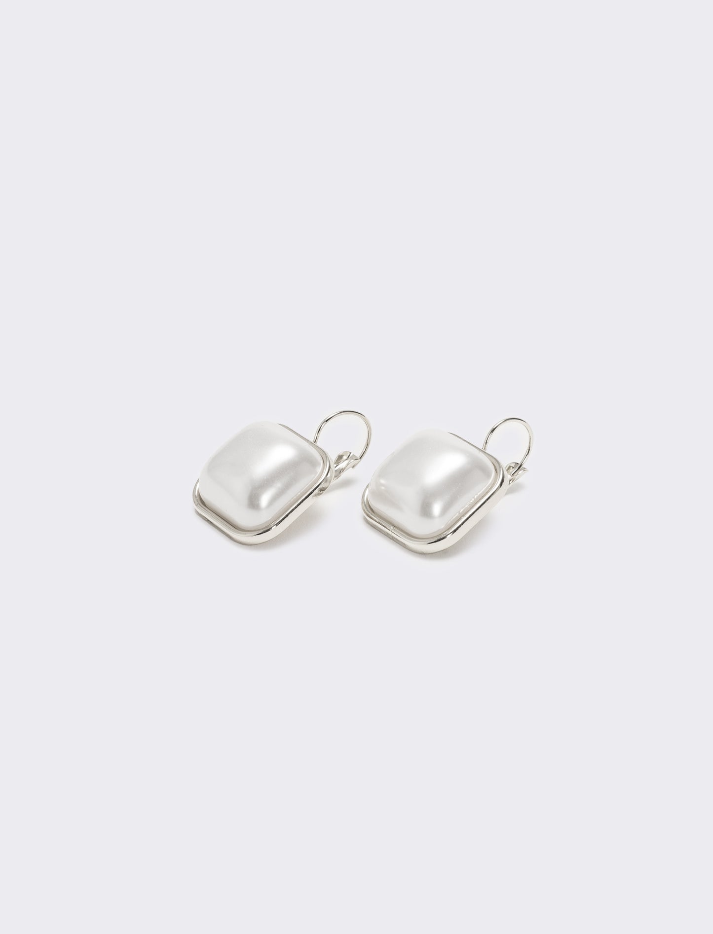 Orecchini con monachina quadrata - Argento