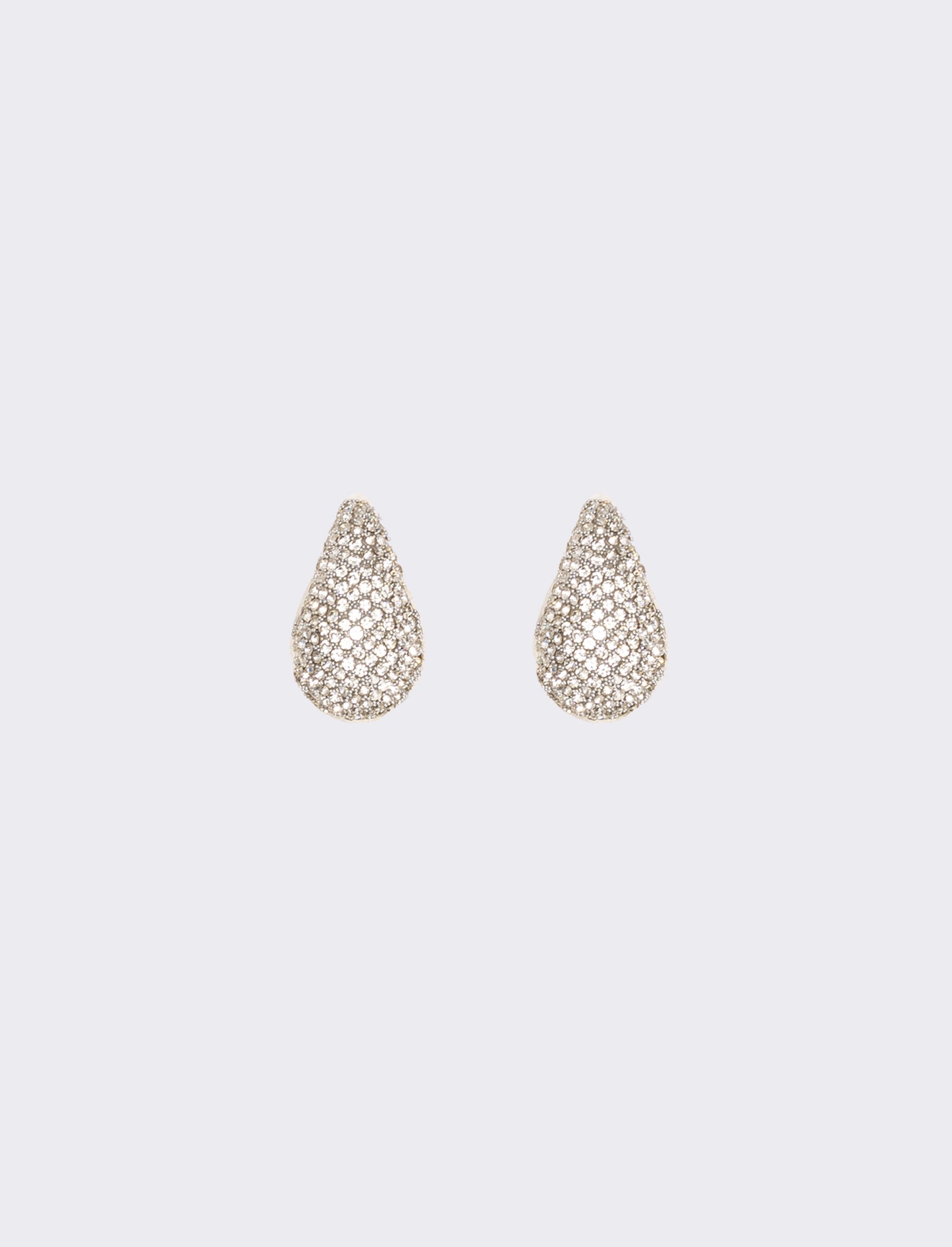 Orecchino goccia strass - Argento