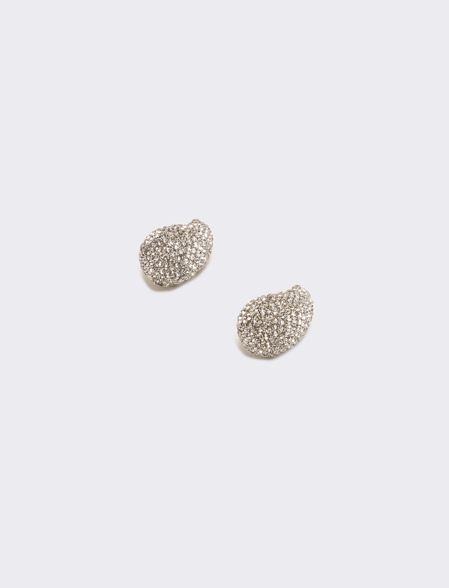 Orecchino goccia strass - Argento