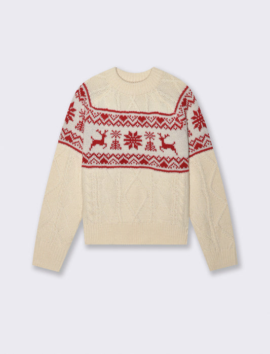 POLLOVER CON LAVORAZIONE JACQUARD TEMA NATALE - var 1