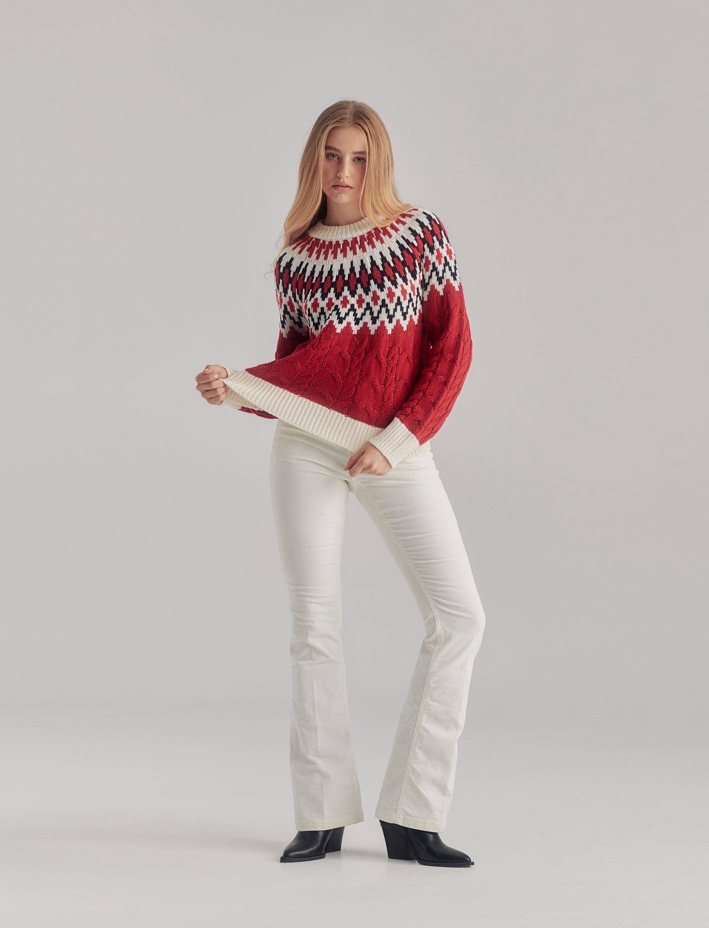 POLLOVER CON LAVORAZIONE JACQUARD TEMA NATALE - var 2