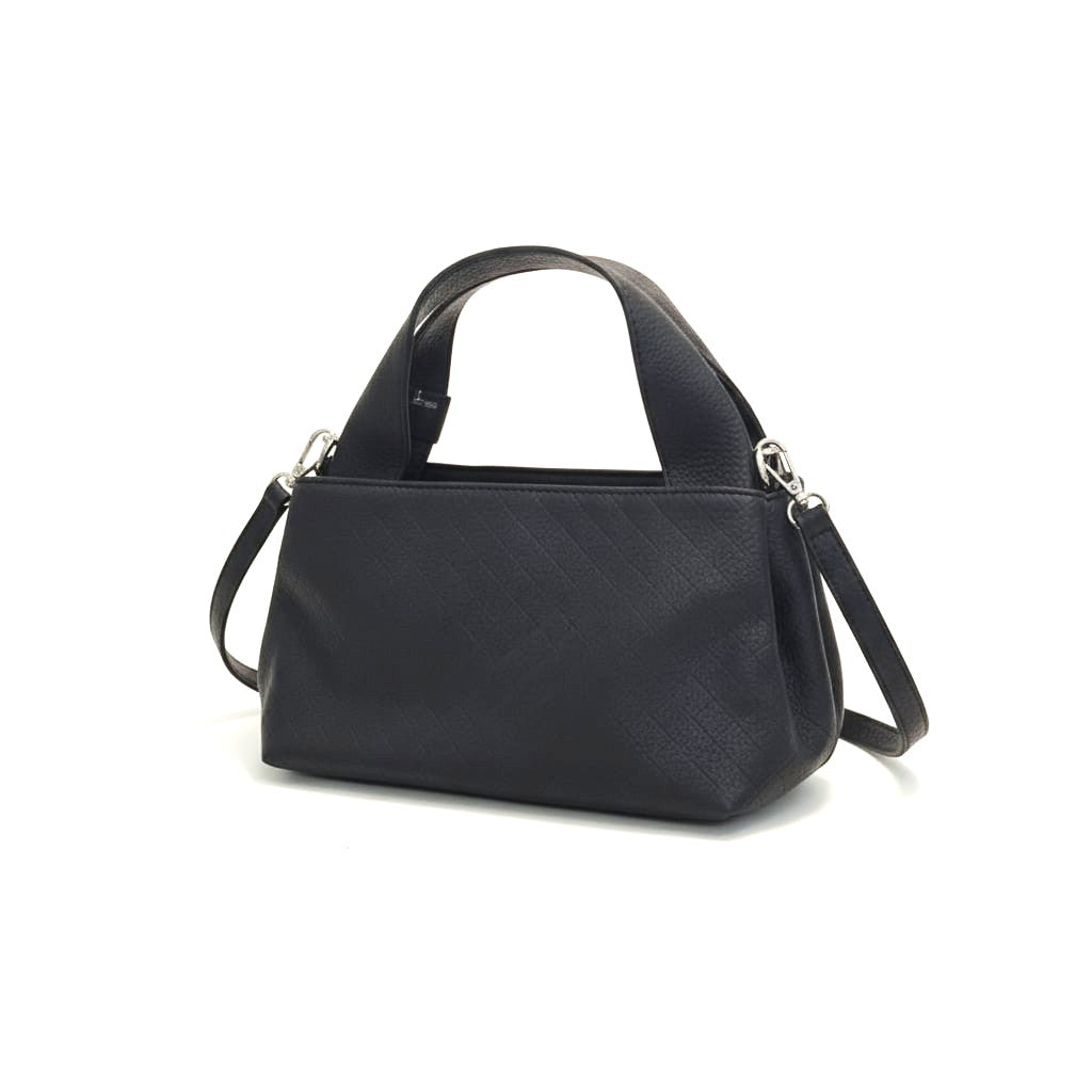 Handbag woven print - Black