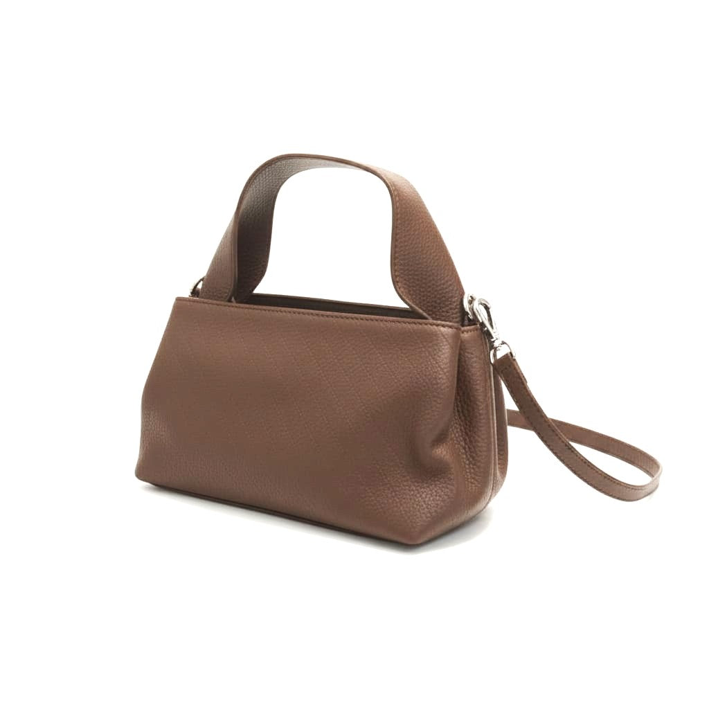 Handbag woven print - Brown