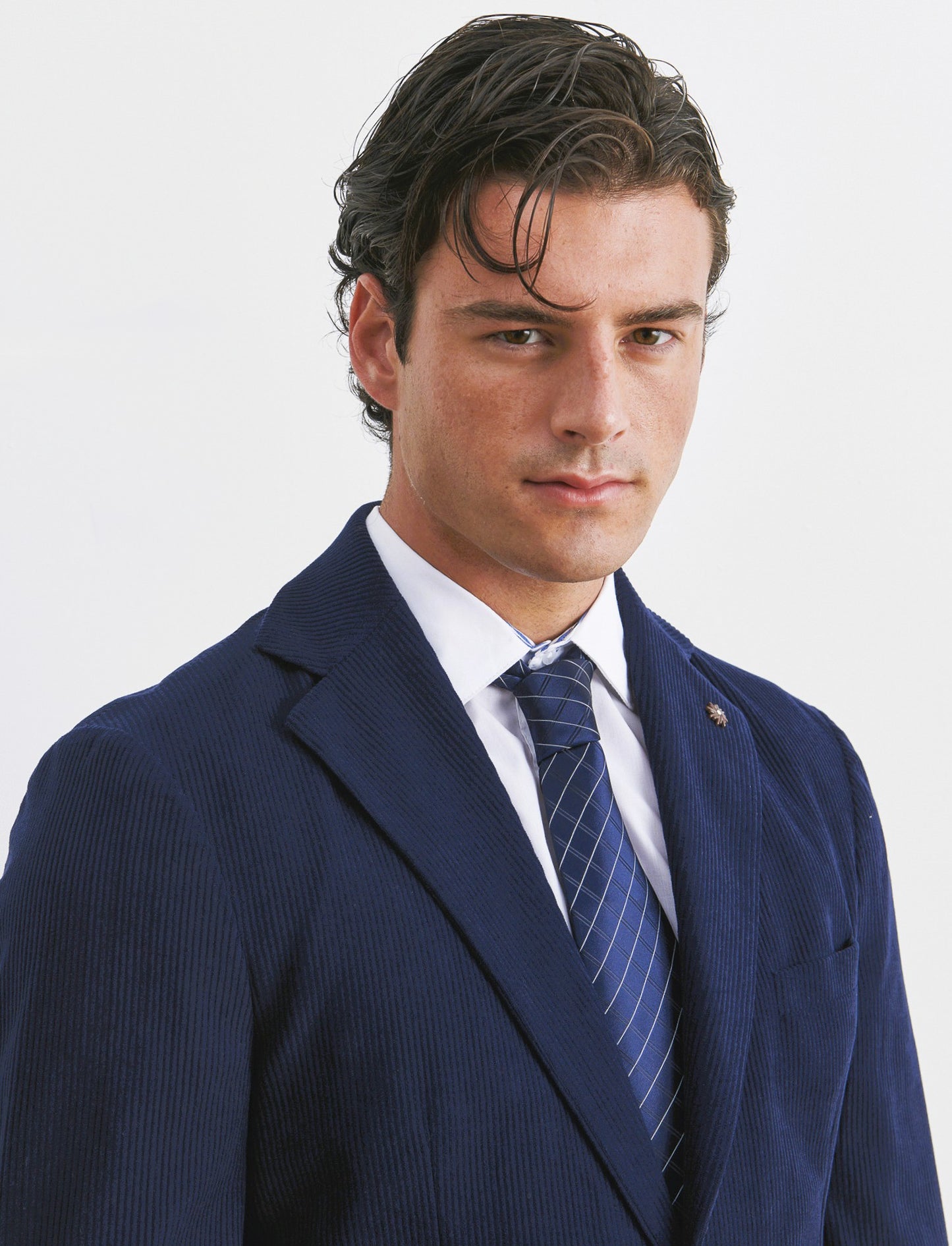 BLAZER IN VELLUTO DA COMPLETO FORMAL FIT - Blu