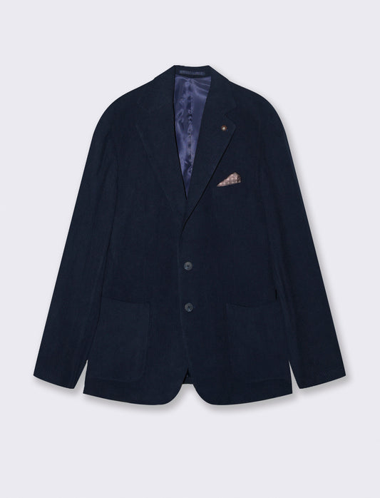 BLAZER IN VELLUTO DA COMPLETO FORMAL FIT - Blu