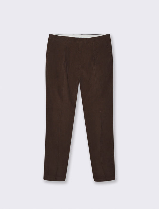 PANTALONI IN VELLUTO DA COMPLETO FORMAL FIT - Moro