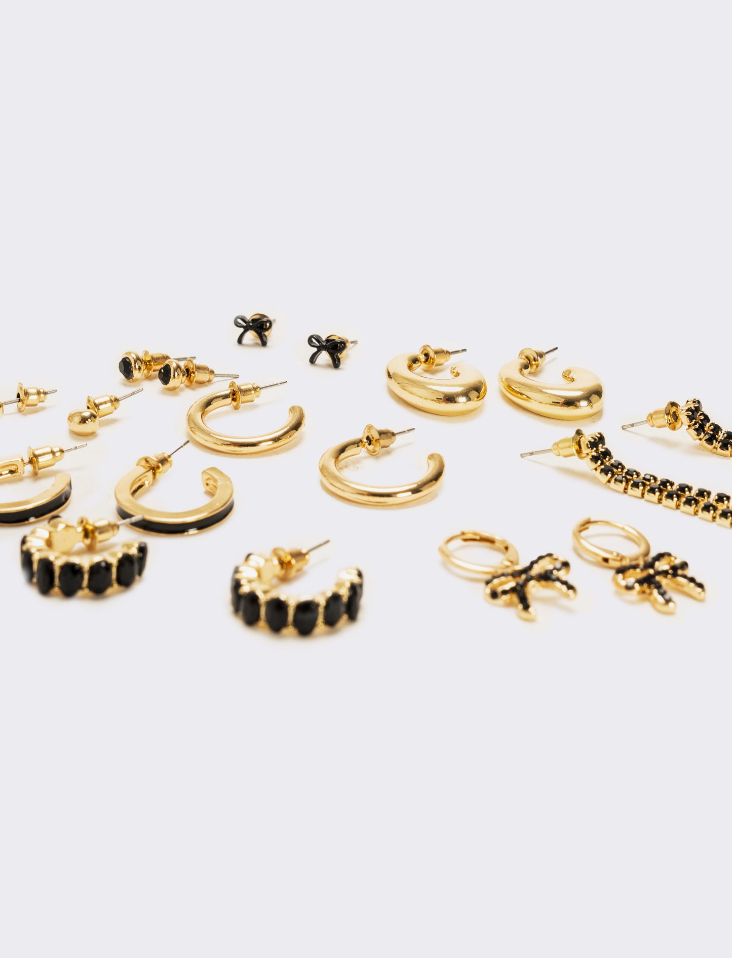 Orecchini 9 paia assortiti - Oro