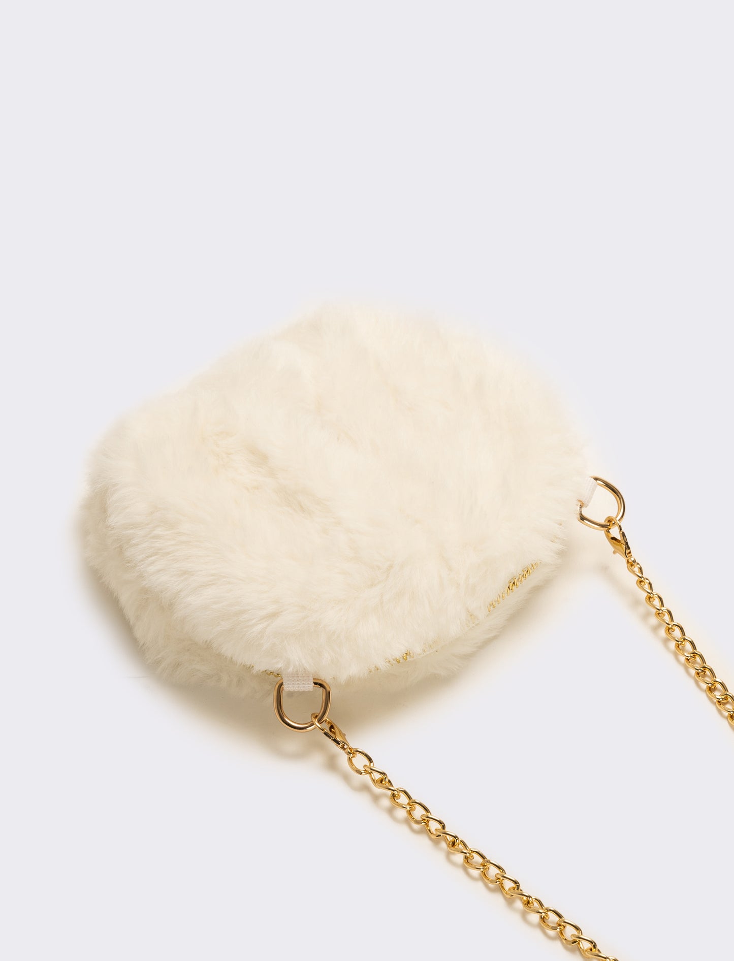 Borsa bambina finta pelliccia coniglietto - Bianco