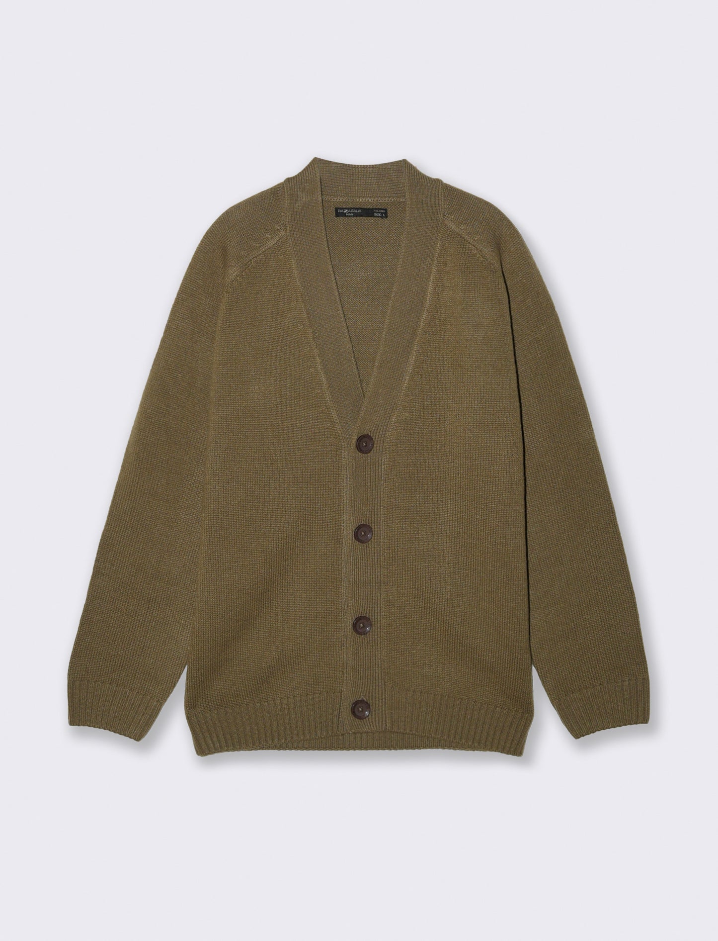 Maglia modello cardigan - Grigio fango
