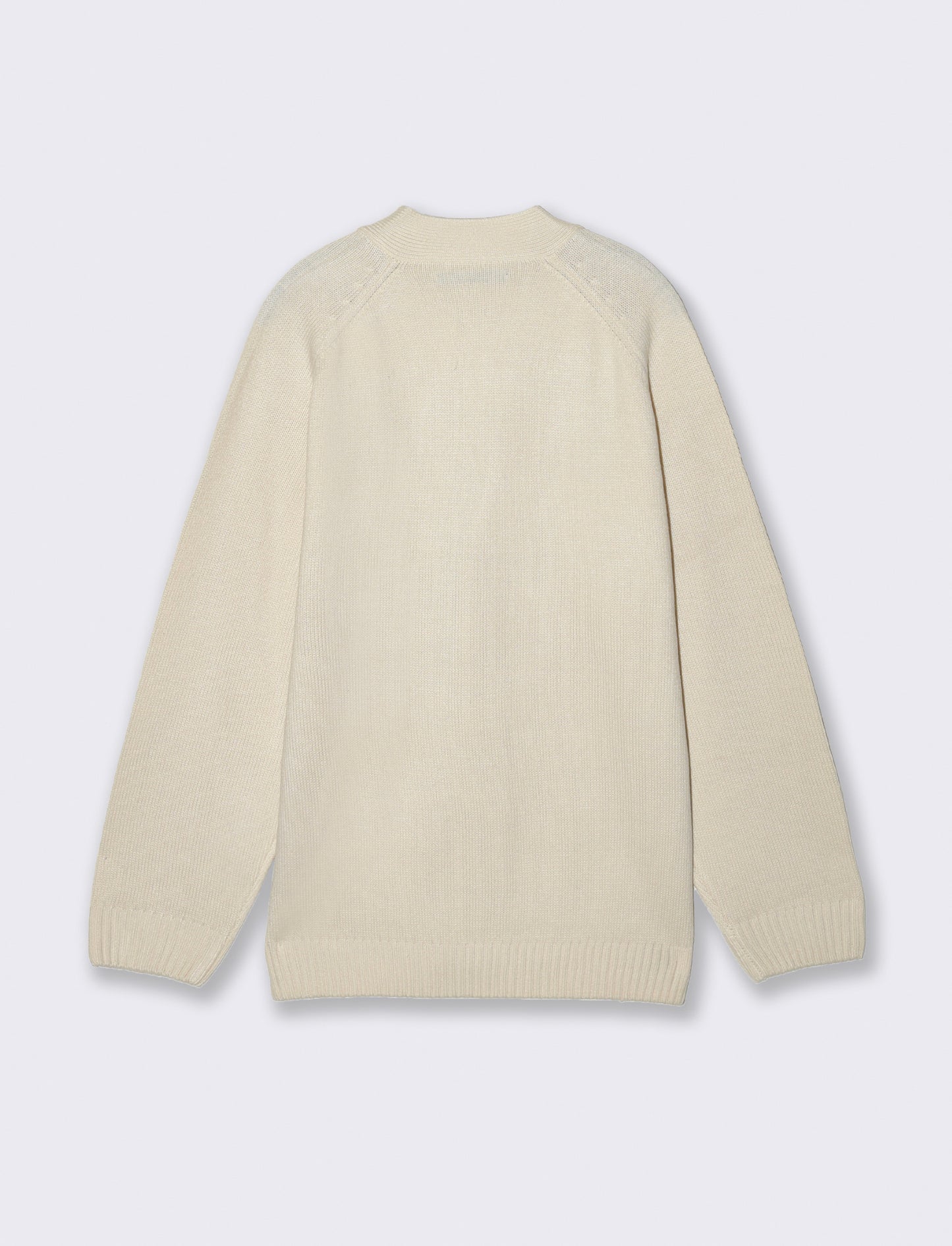 Maglia modello cardigan - Beige ecru