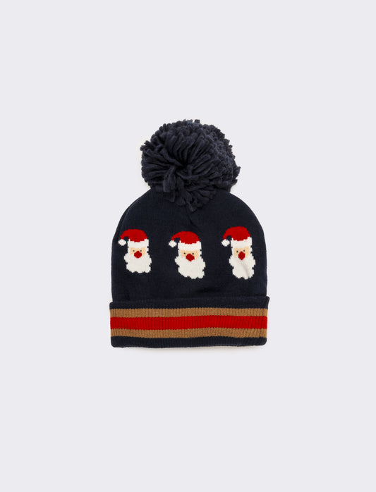 Cappello uomo vari soggetti natalizi - Blu