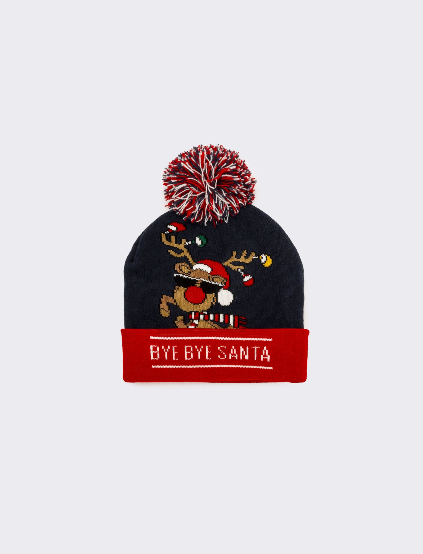 Cappello uomo vari soggetti natalizi - Rosso