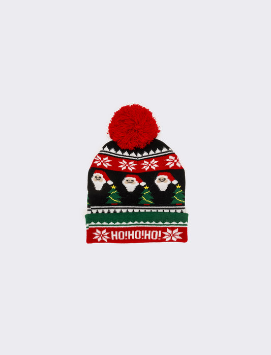 Cappello bambino soggetti natalizi - Rosso