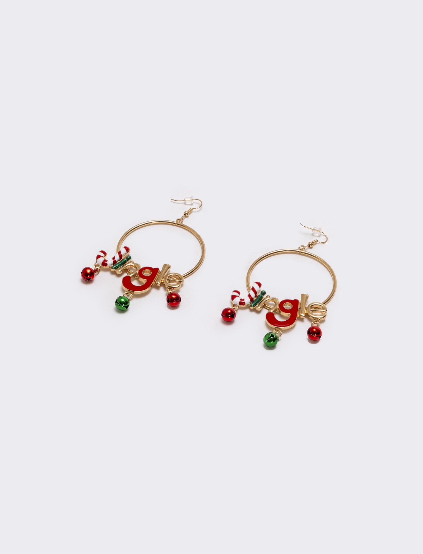 Orecchini cerchi soggetti natale - Multicolore