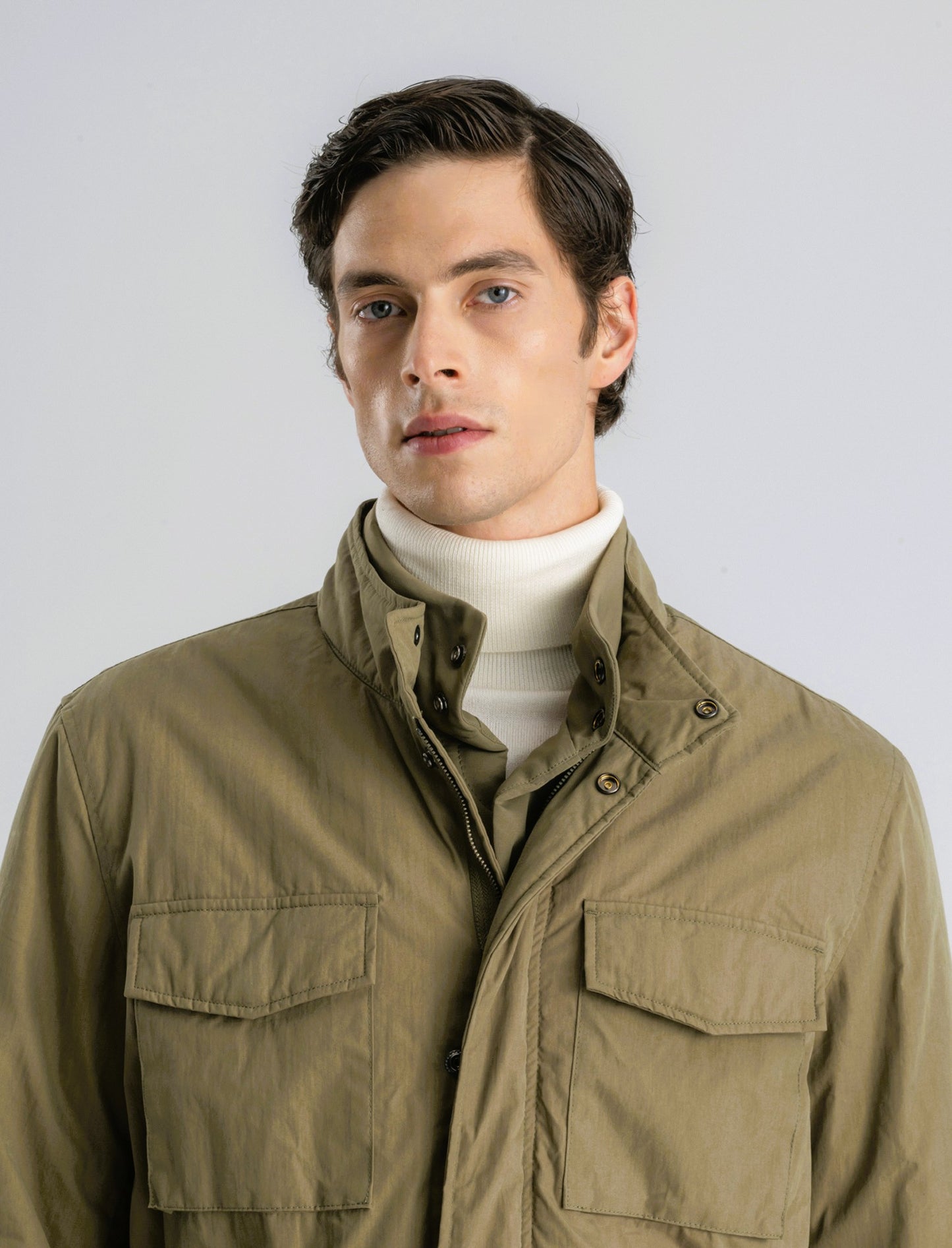 GIACCA SAHARIANA CON GILET INTERNO - Verde oliva
