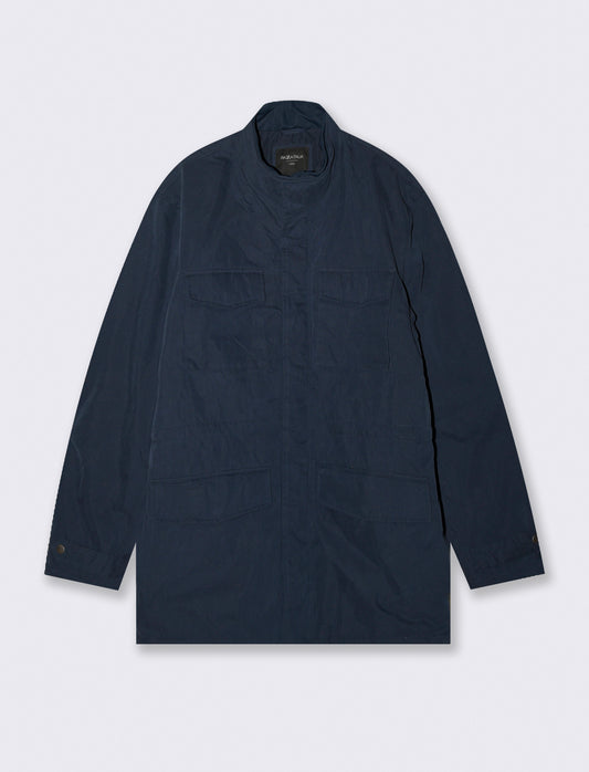 GIACCA SAHARIANA CON GILET INTERNO - Blu