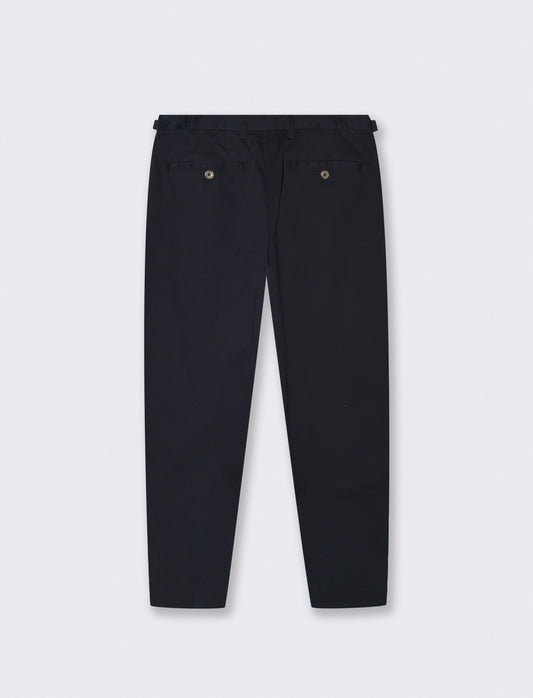 PANTALONI CHINO IN COTONE STRETCH RELAXED EASY PANT FIT - Blu