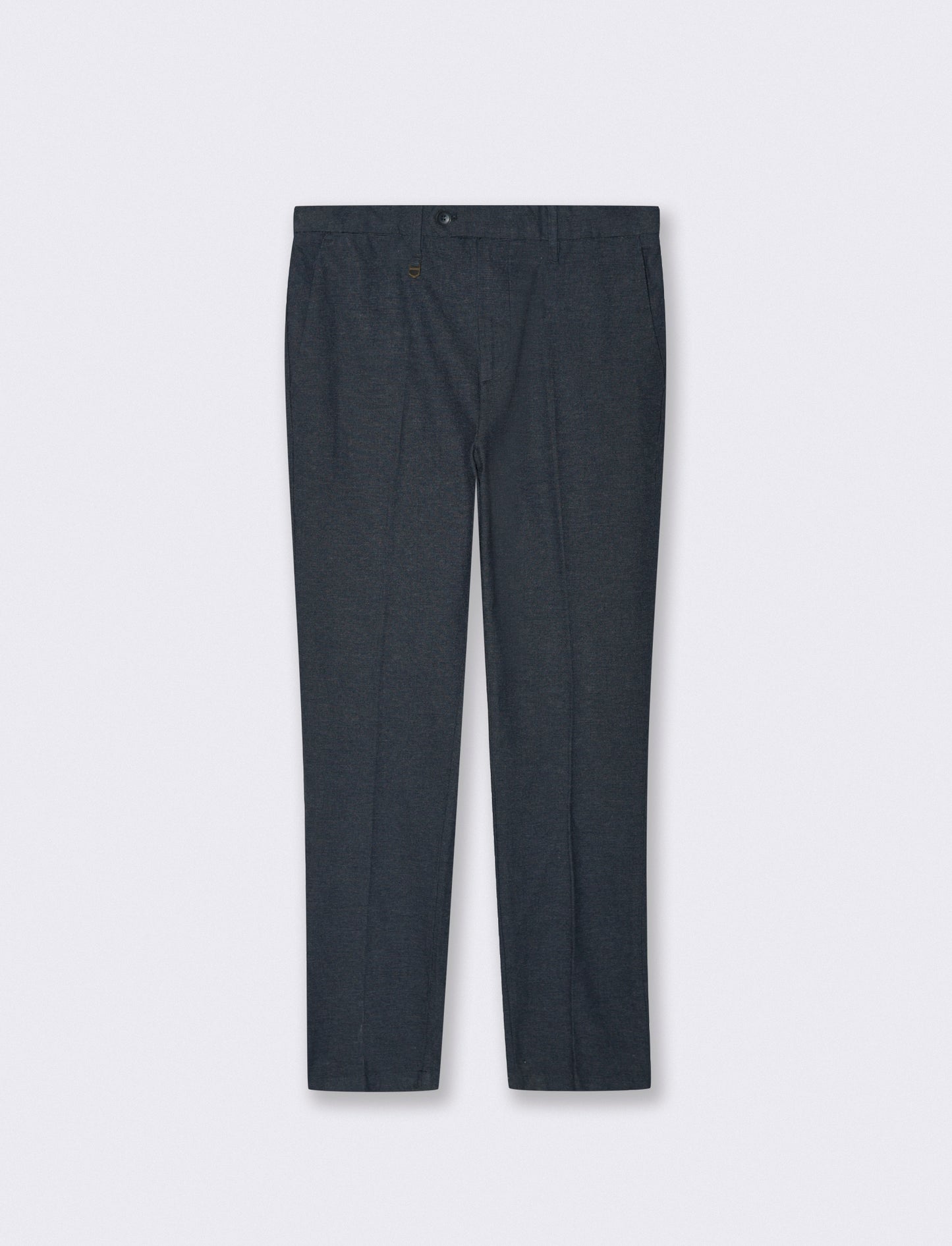 PANTALONI CHINO IN TESSUTO JACQUARD STRETCH - Blu