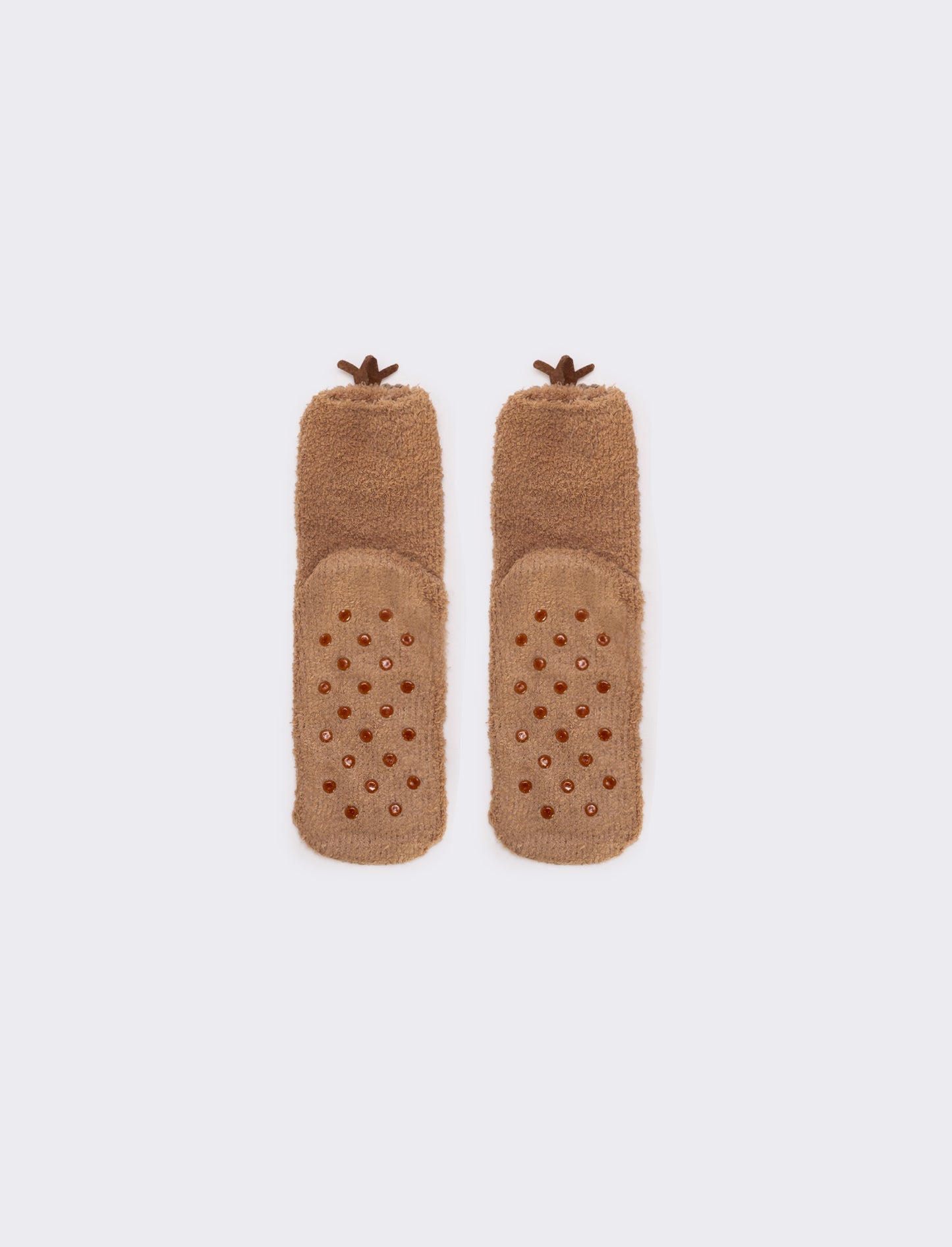 Calzino antiscivolo donna renna - Beige