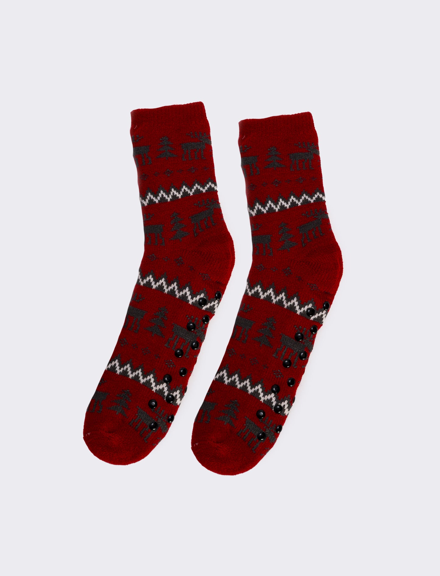 Calzini antiscivolo uomo natale - Rosso