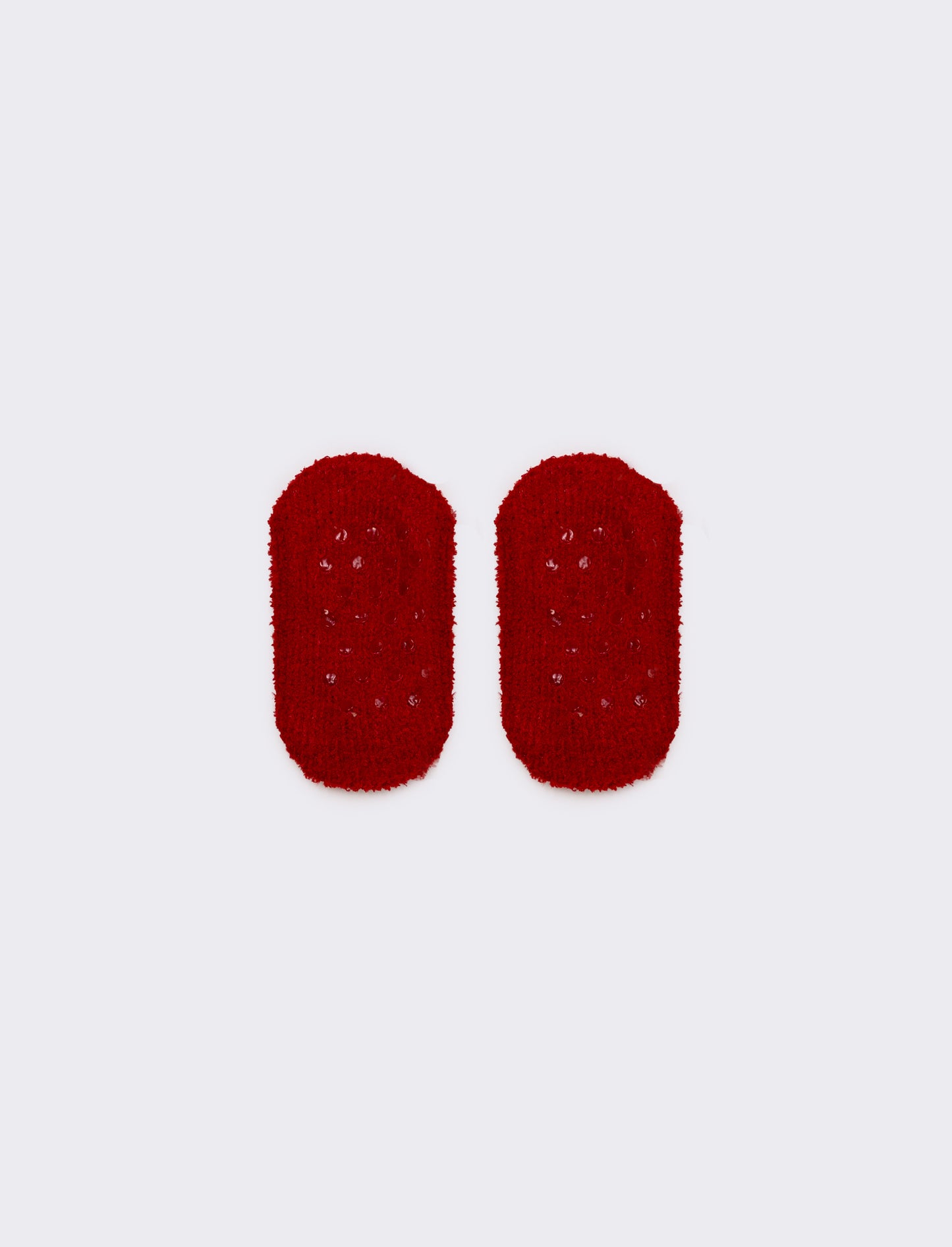 Calzini bambina babbuccia soggetti natalizi - Rosso