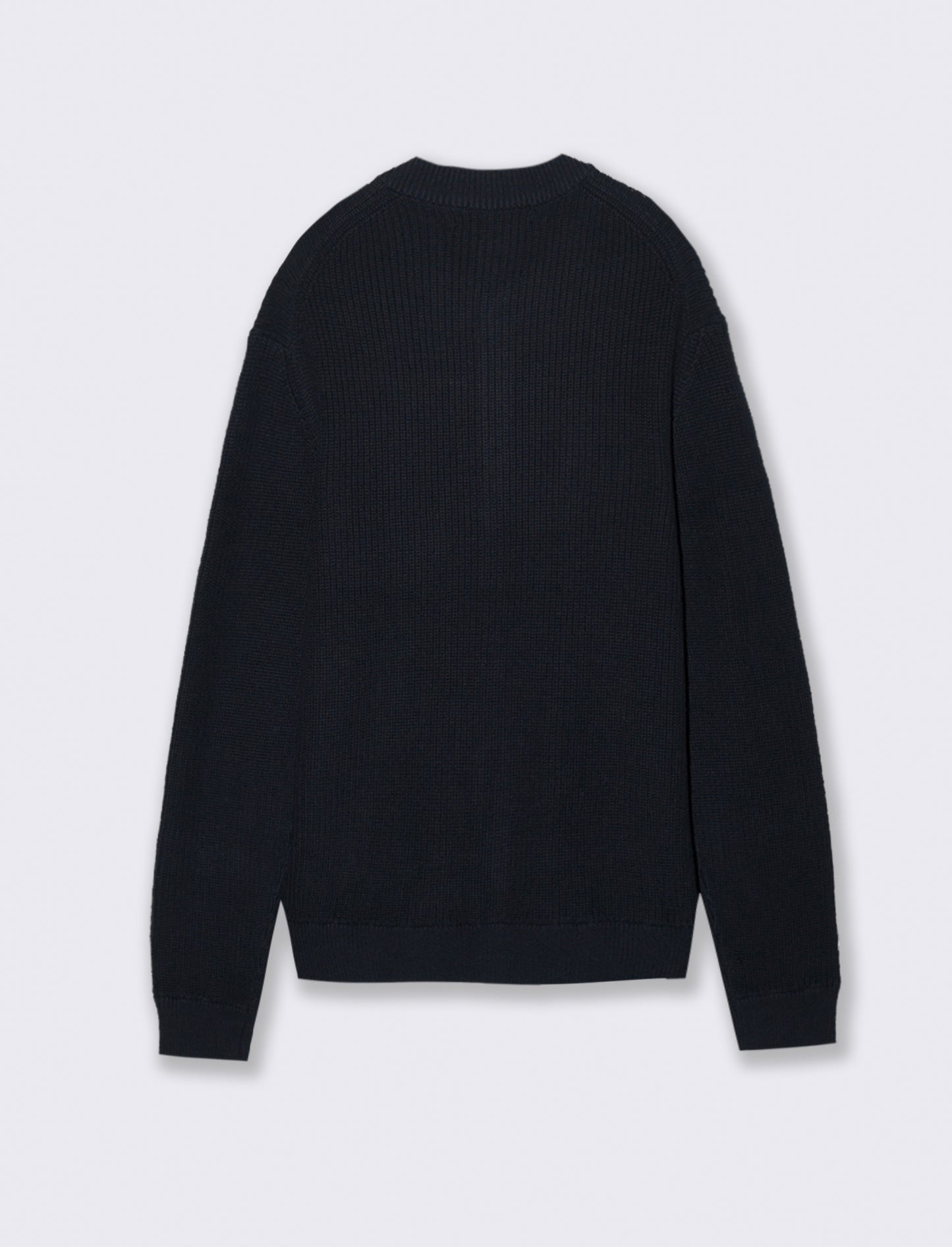 MAGLIA CARDIGAN IN  COTONE A COSTE - Blu