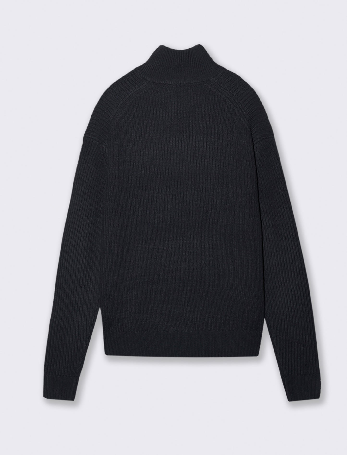 MAGLIA COLLO ALTO E CERNIERA - Blu