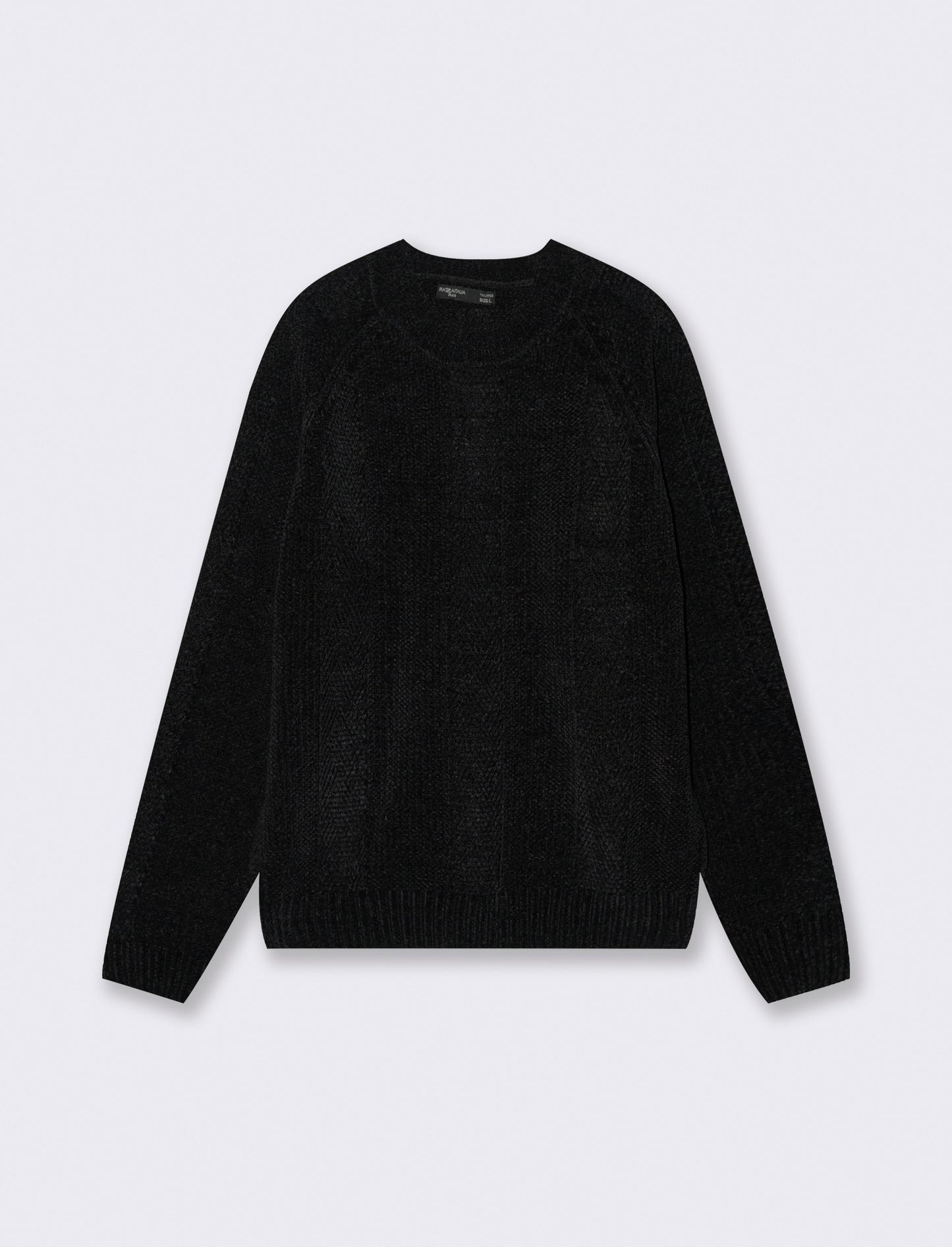 MAGLIA JACQUARD IN CINIGLIA - Nero
