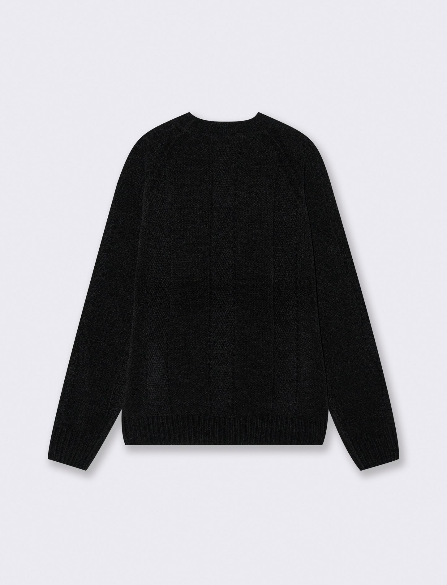MAGLIA JACQUARD IN CINIGLIA - Nero