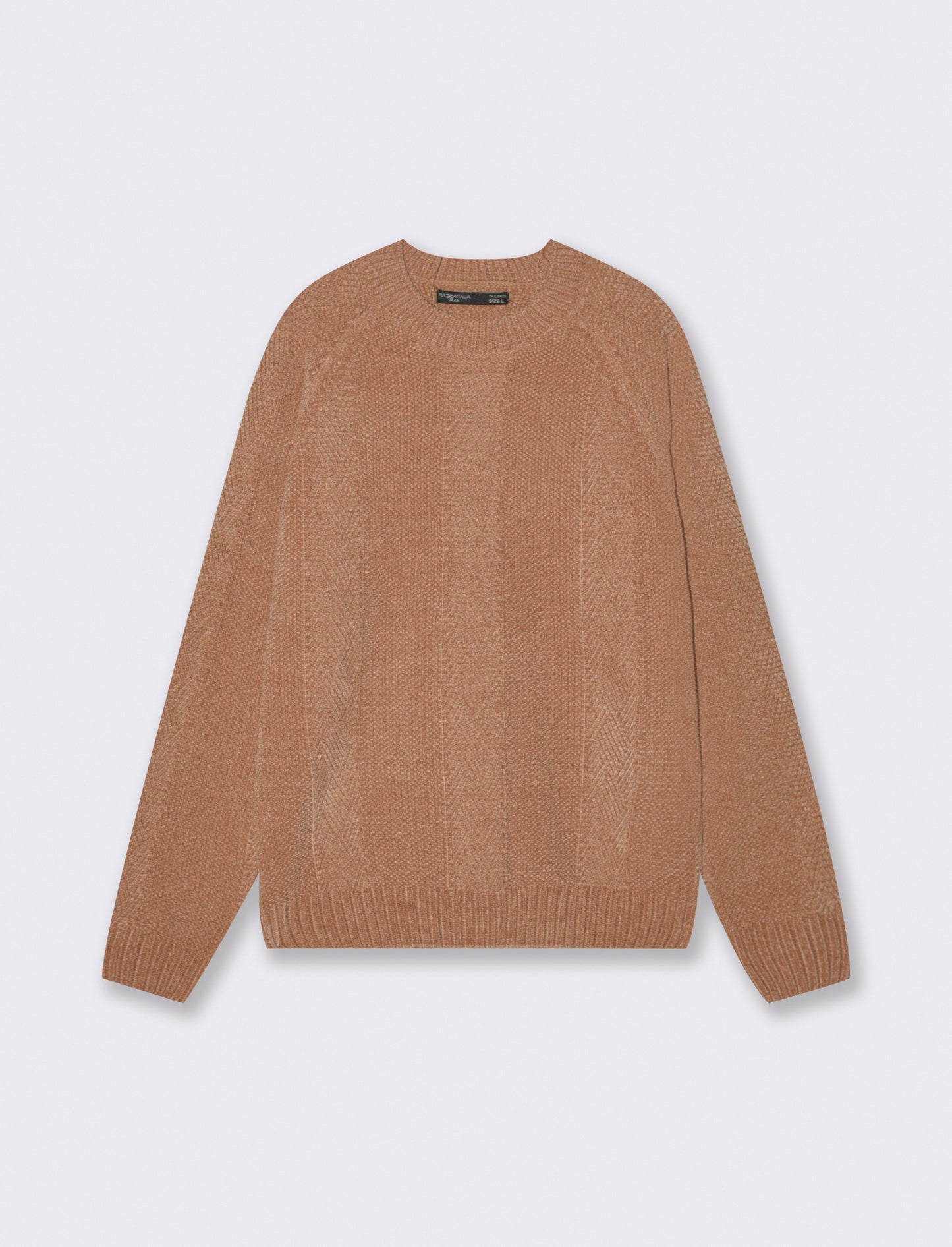 MAGLIA JACQUARD IN CINIGLIA - Cammello