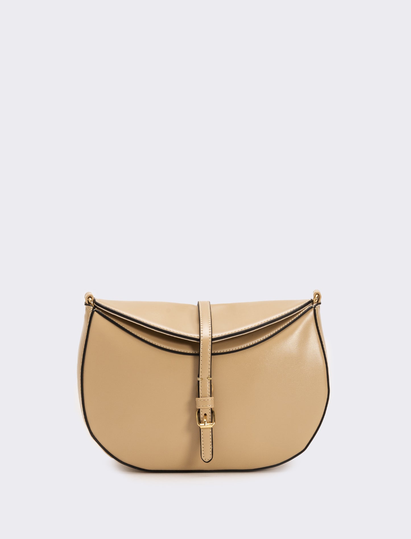 Tracolla donna con foulard varie stampe - Beige