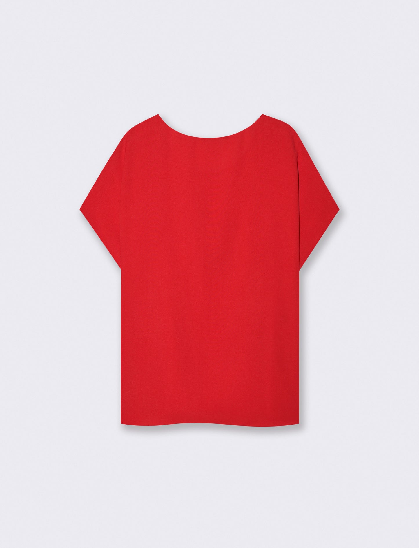 Round neck T-shirt with sleeves - Red