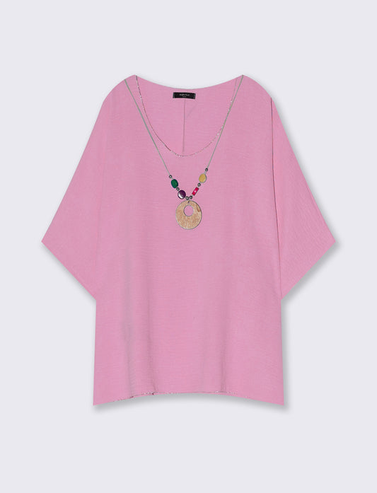Blusa Vestibilità Ampia e Comoda - Rosa