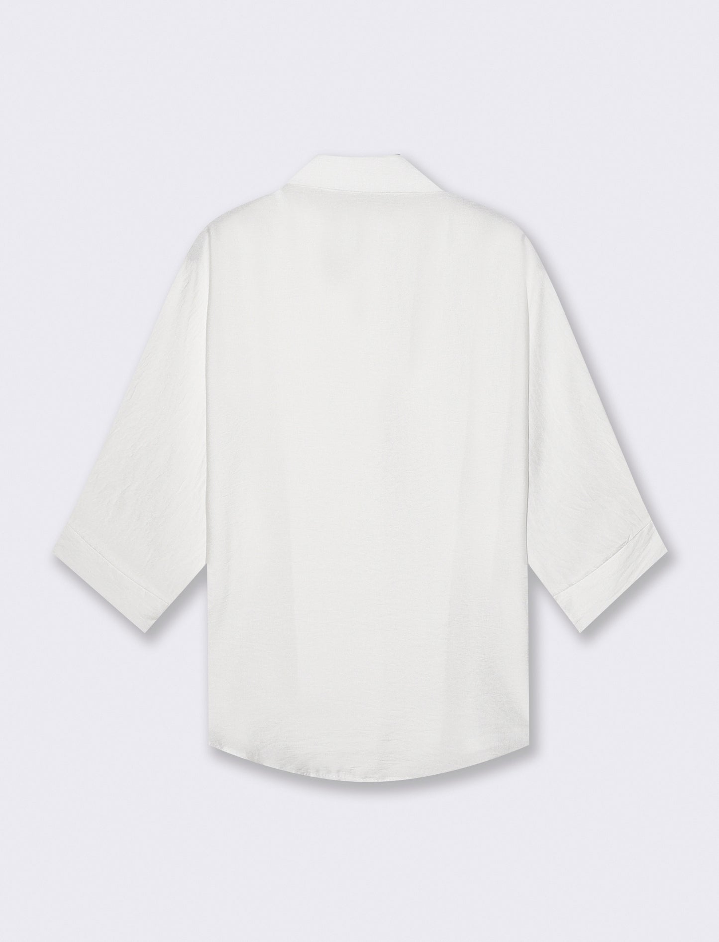 Camicia Manica Corto con Tasca - Bianco latte