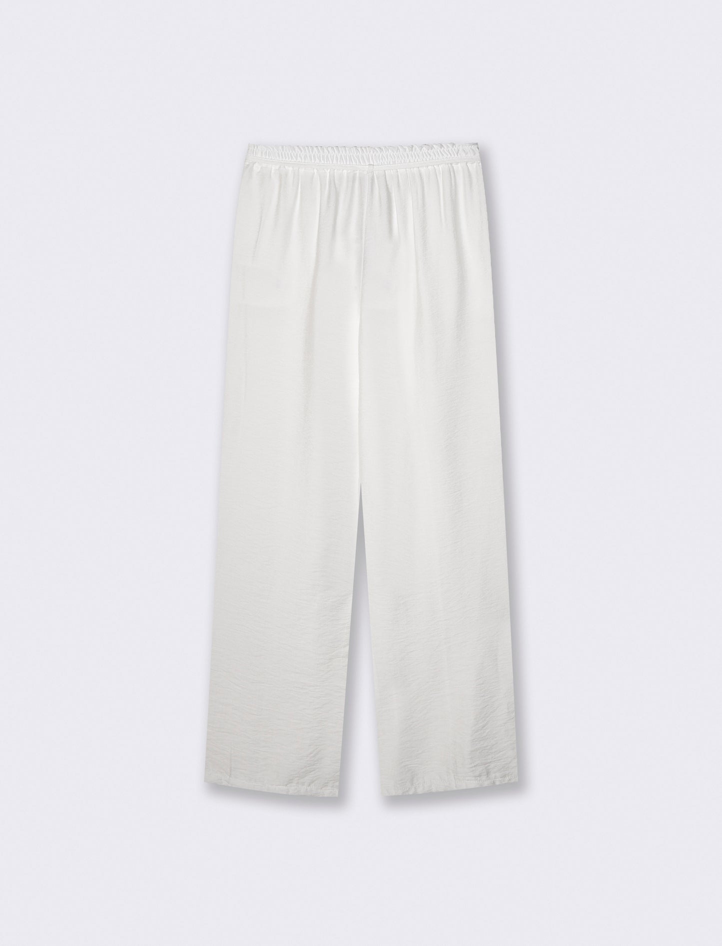 Pantaloni morbidi con coulisse in vita - Bianco