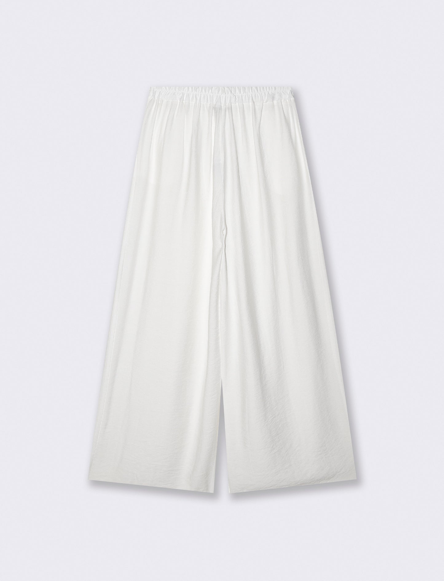 Soft Pants with Wide Fit - White