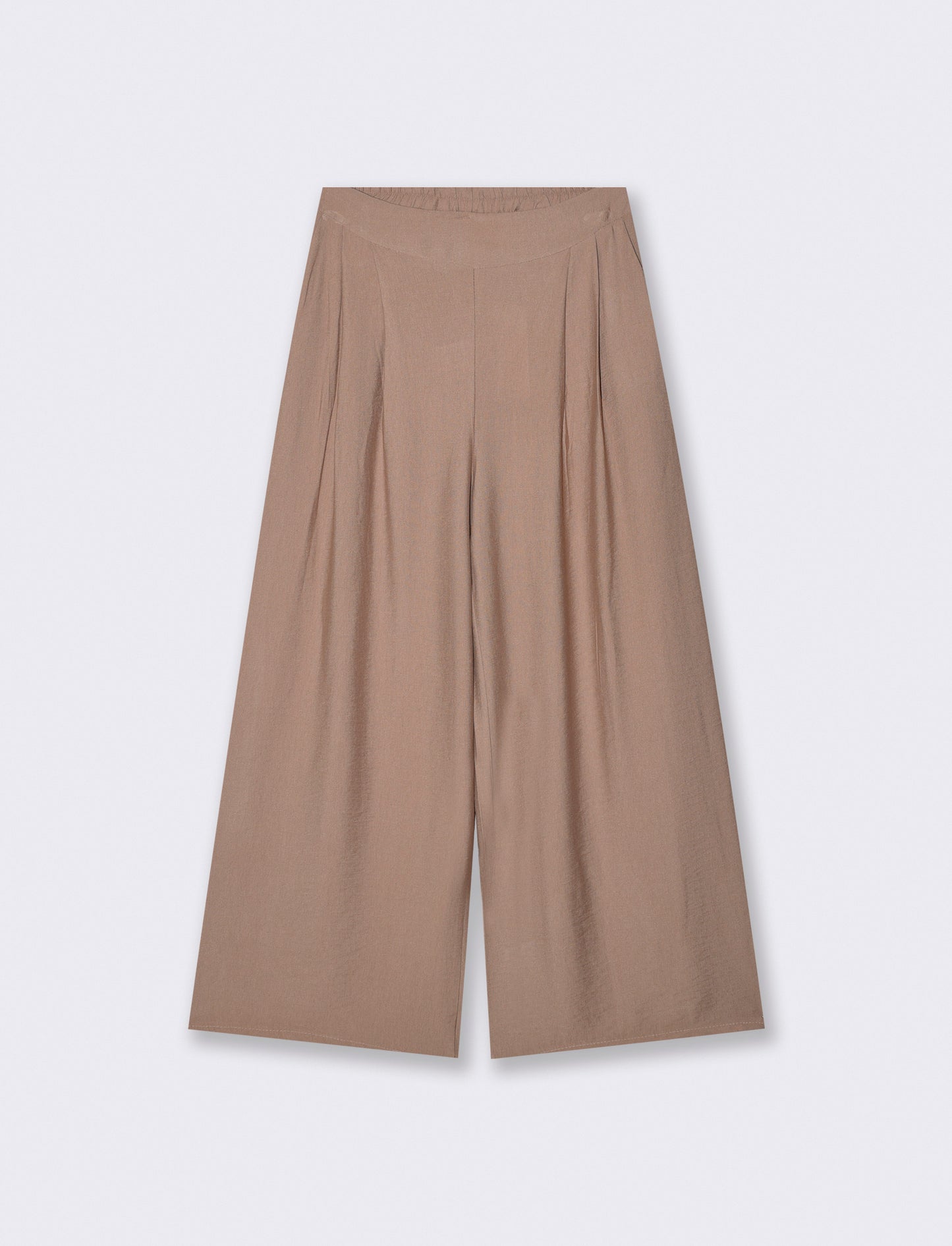PANTALONI MORBIDI - Grigio fango