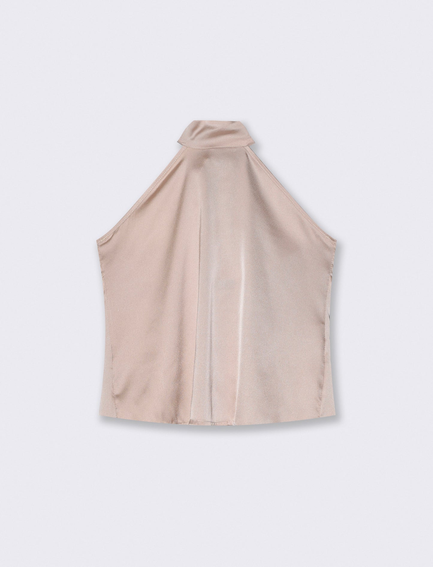 Top scollo all'americana morbido - Beige champagne