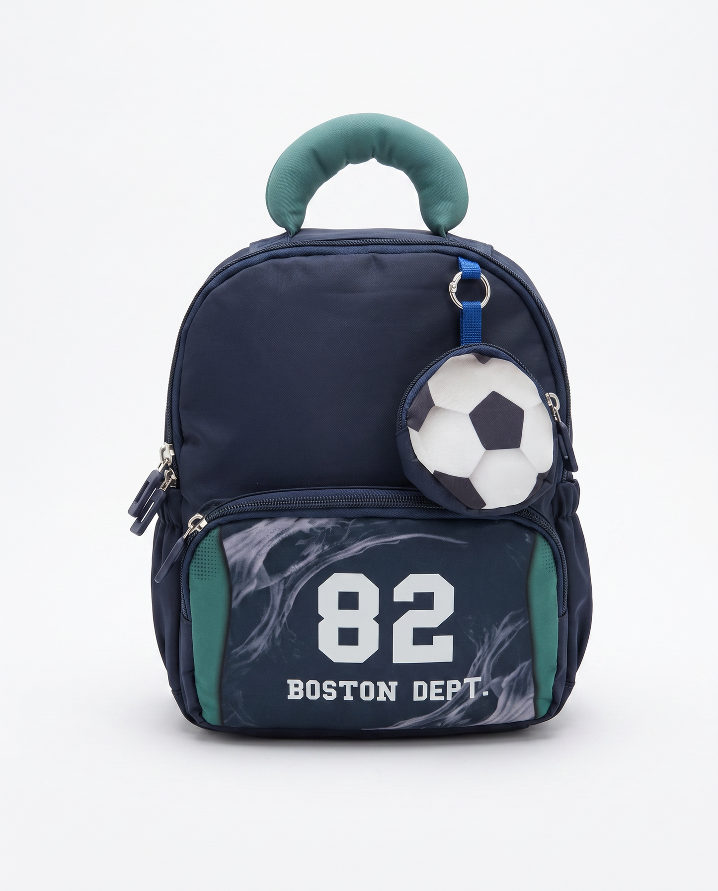 Zainetto bambino con tasche e portamonete - Blu