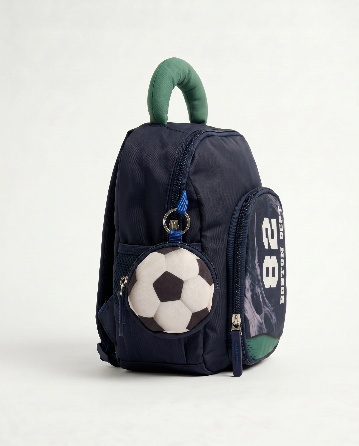 Zainetto bambino con tasche e portamonete - Blu