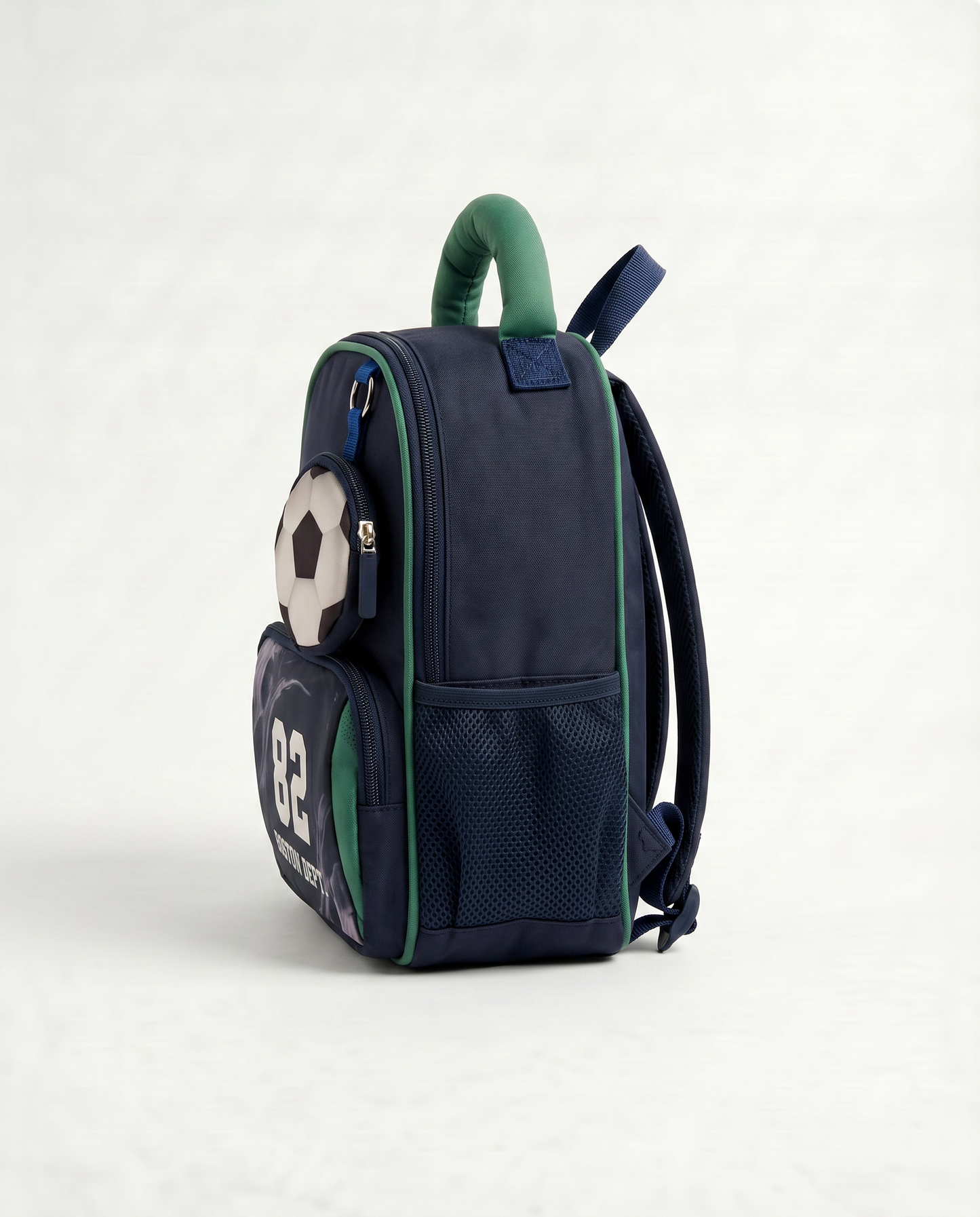 Zainetto bambino con tasche e portamonete - Blu