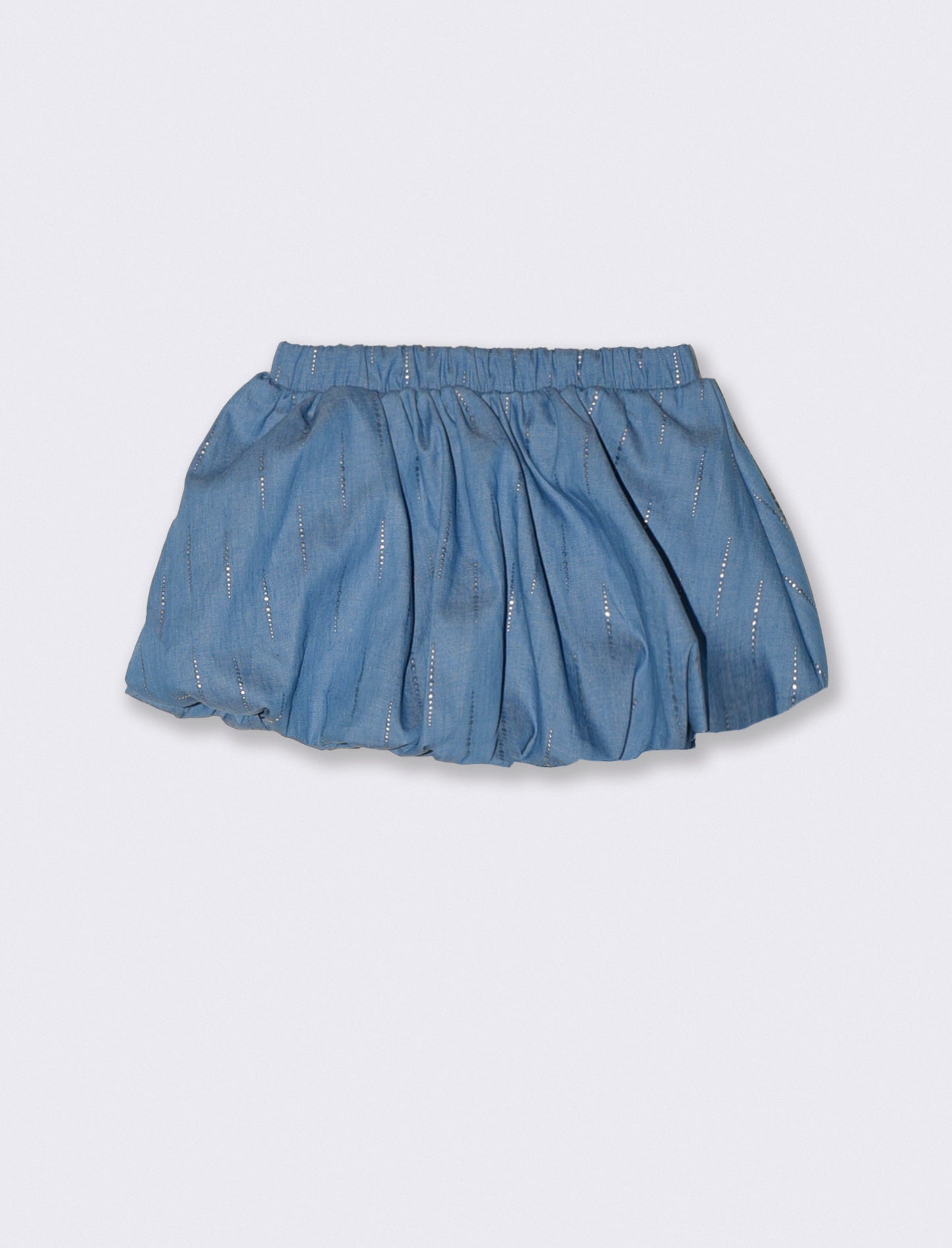 Gonna palloncino neonata leggera e fresca - Denim
