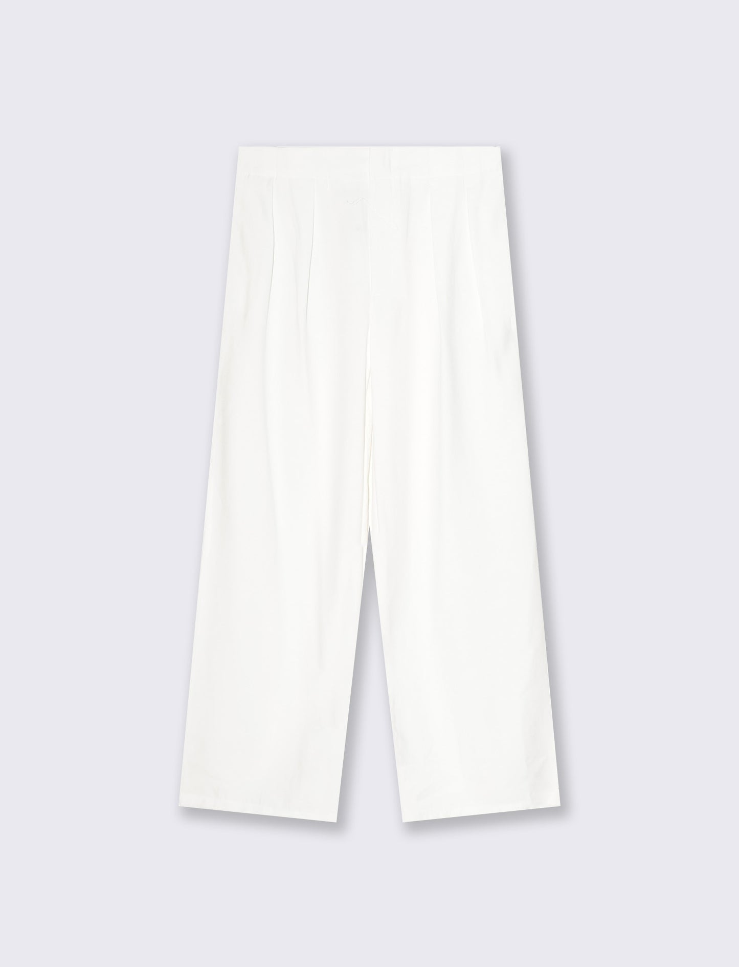 Pantalone Dritto con Pinces - Bianco