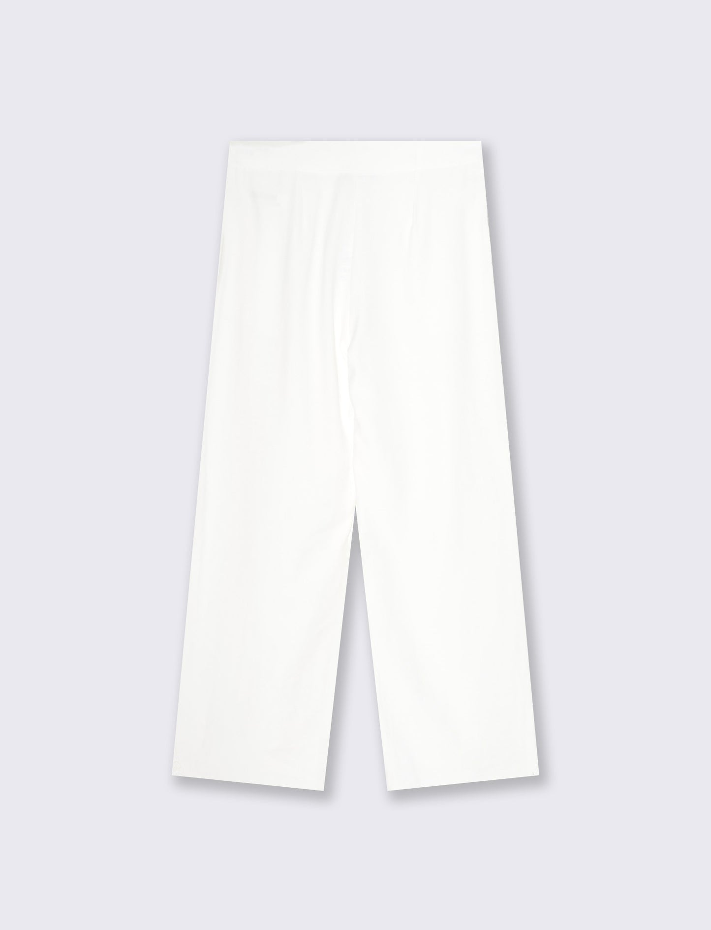 Pantalone Dritto con Pinces - Bianco