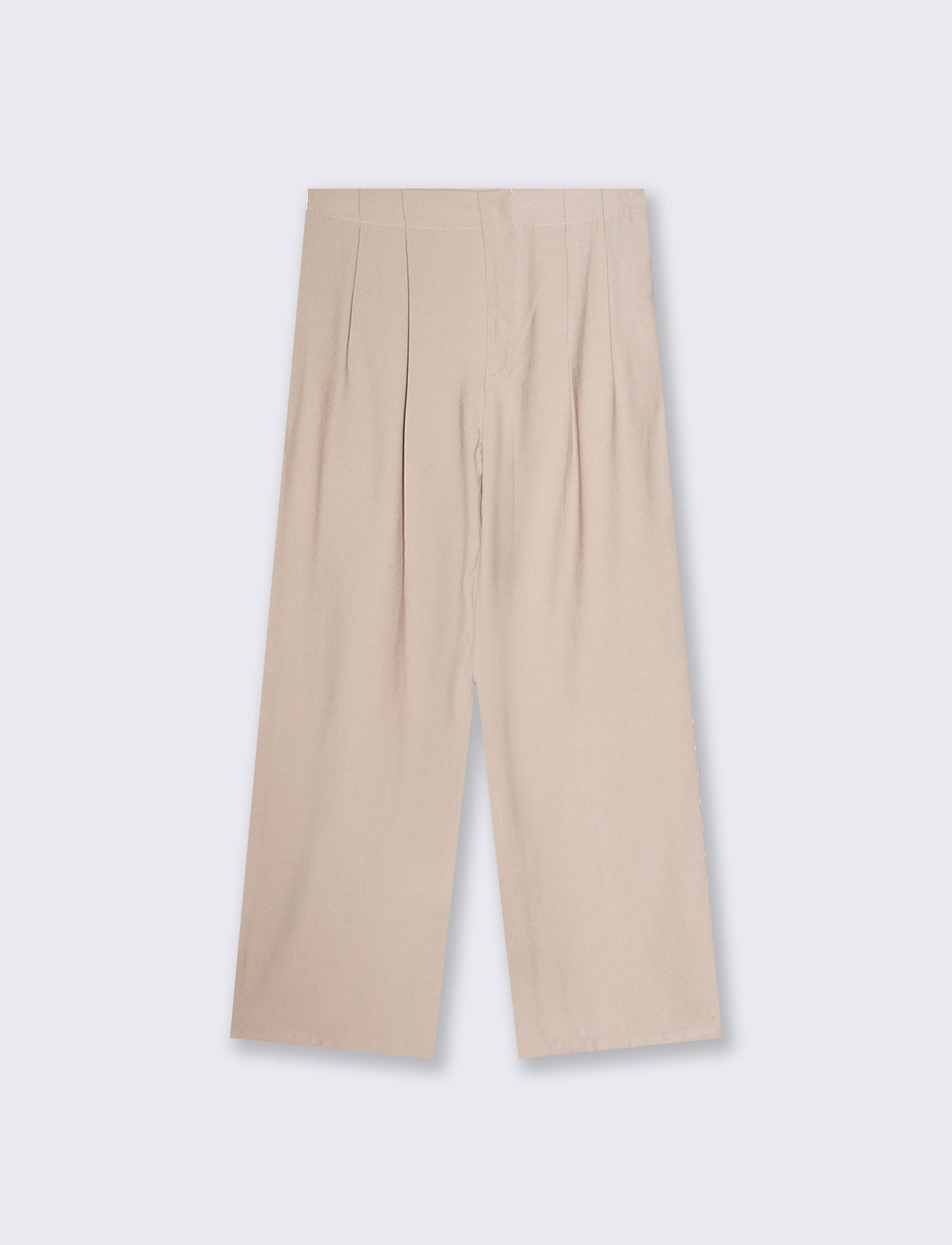 Pantalone Dritto con Pinces - Grigio fango