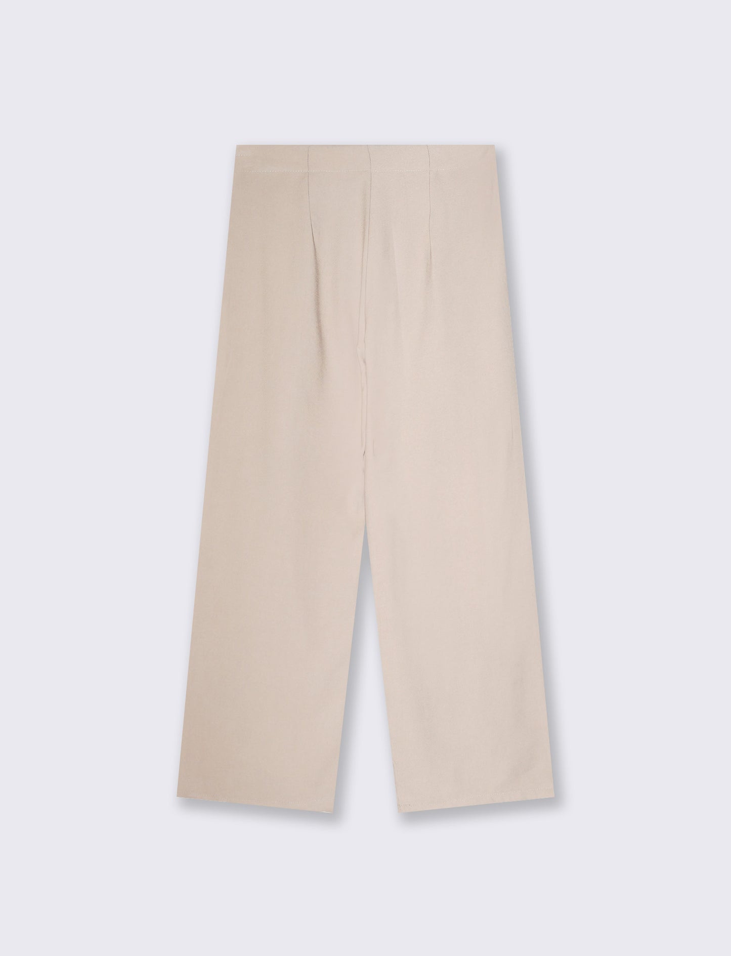 Pantalone Dritto con Pinces - Grigio fango