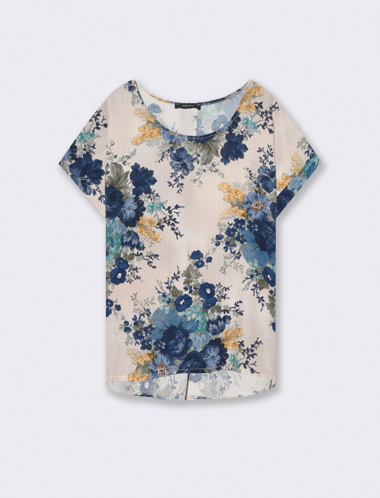 Patterned T-Shirt - Blue