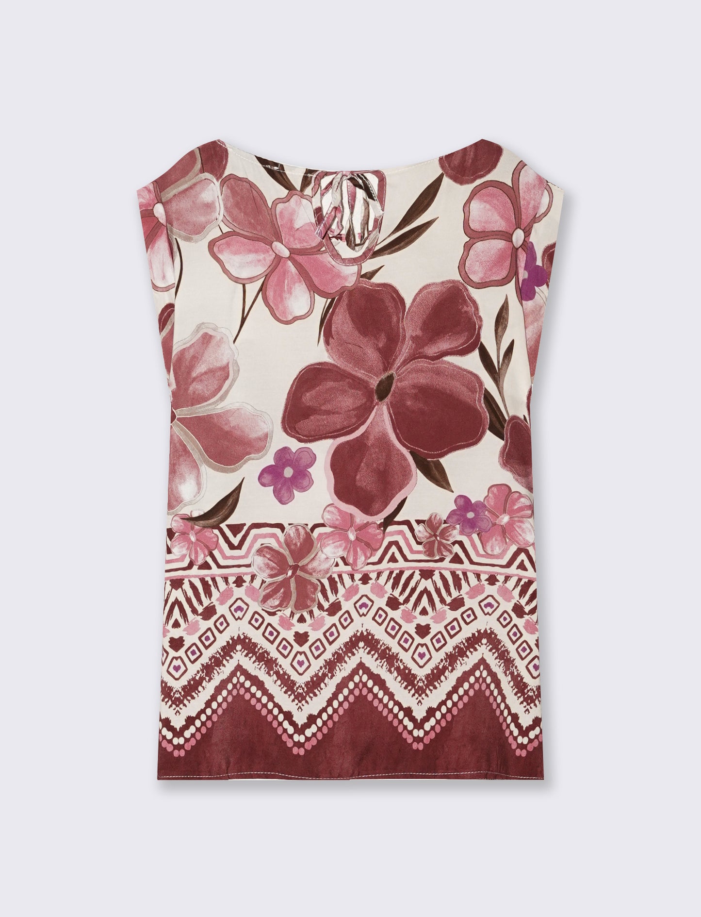 Maglia Fantasia con Manica a T - Rosa