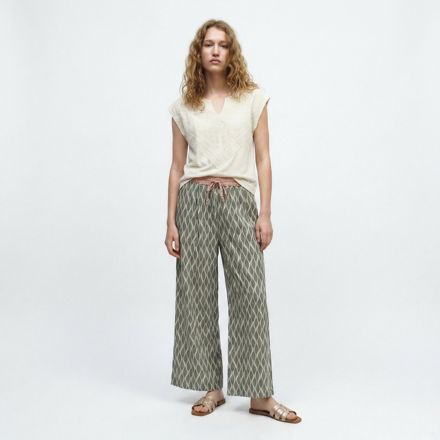 Pantaloni Pinocchietto con Stampa - Ve.milit.