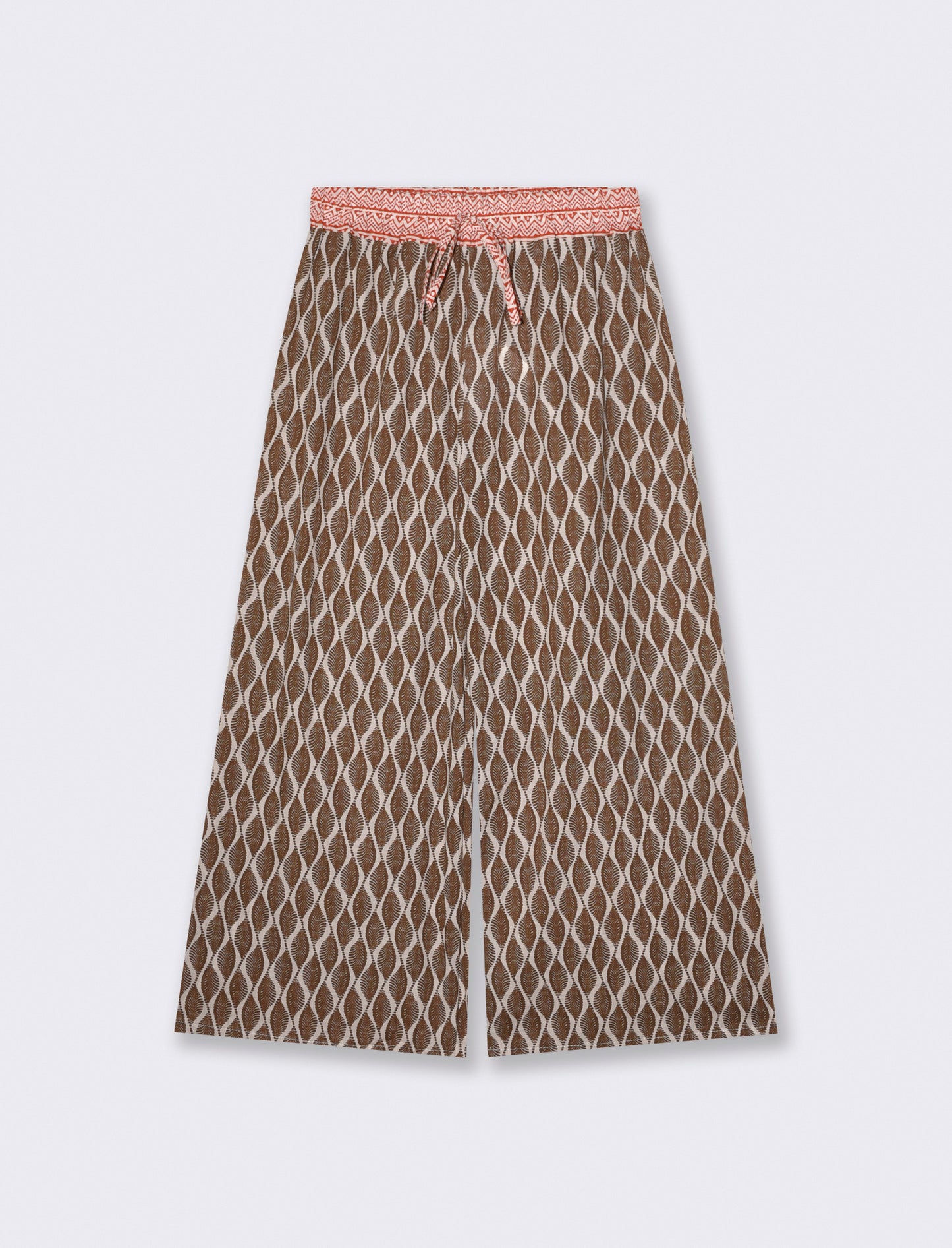 Pantaloni Pinocchietto con Stampa - Moro